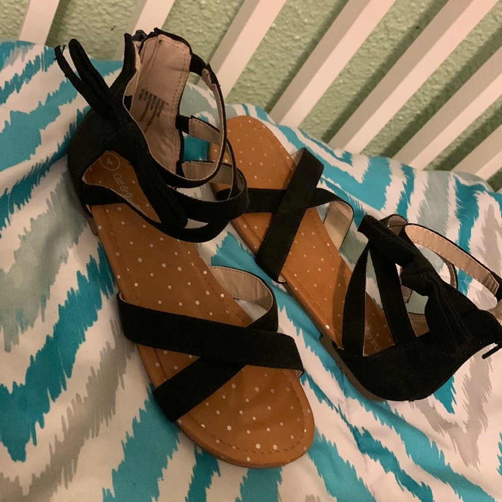 A black Sandals